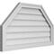 Ekena Millwork Octagonal Top Surface Mount PVC Gable Vent w/ 2"W x 1-1/2"P Brickmould Frame, 34"W x 20"H GVPOT34X2002SN - alternate 5